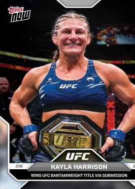 Kayla Harrison Topps Now UFC Base #16 Black Foil