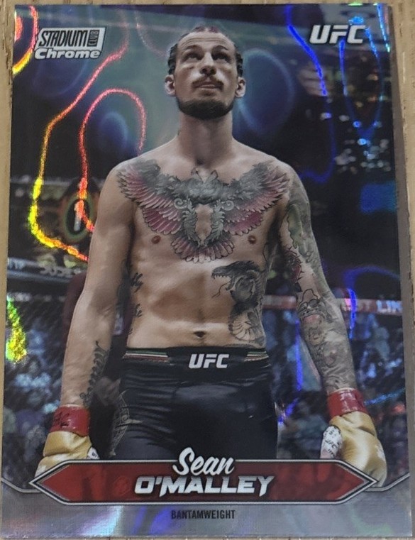 Sean O'Malley 2025 Topps Stadium Club UFC Base Chrome #C-20 Lava