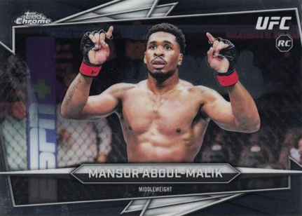 Mansur Abdul-Malik 2026 Topps Chrome UFC Base #59 Red Ray Wave Refractor