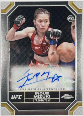 Inoue Mizuki 2024 Topps Chrome UFC Chrome Rookie Autographs #CRA-MIN Refractor
