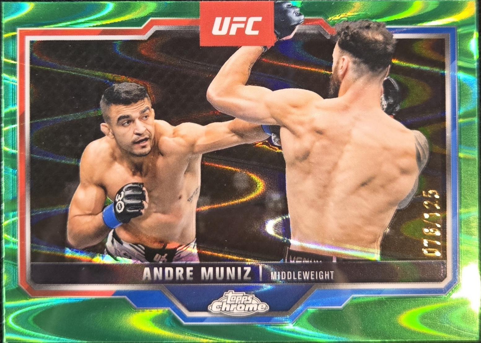 Andre Muniz 2025 Topps Chrome UFC Base #11 Green Wave