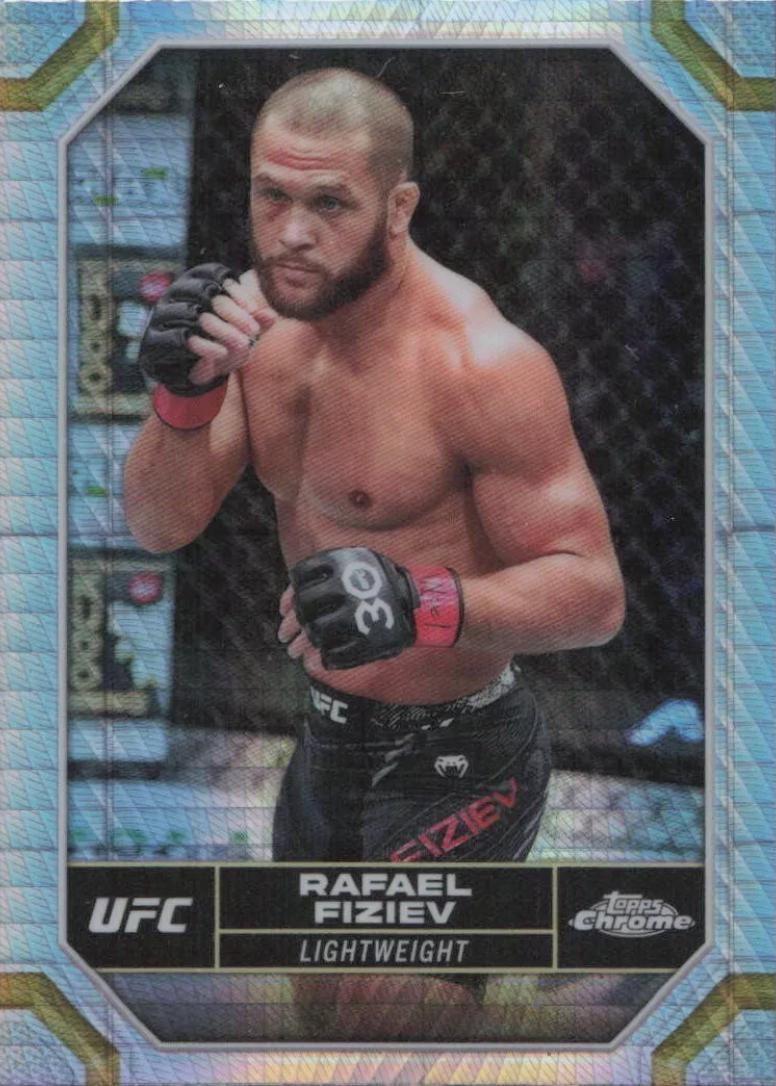 Rafael Fiziev 2024 Topps Chrome UFC Base #159 Prism Refractor