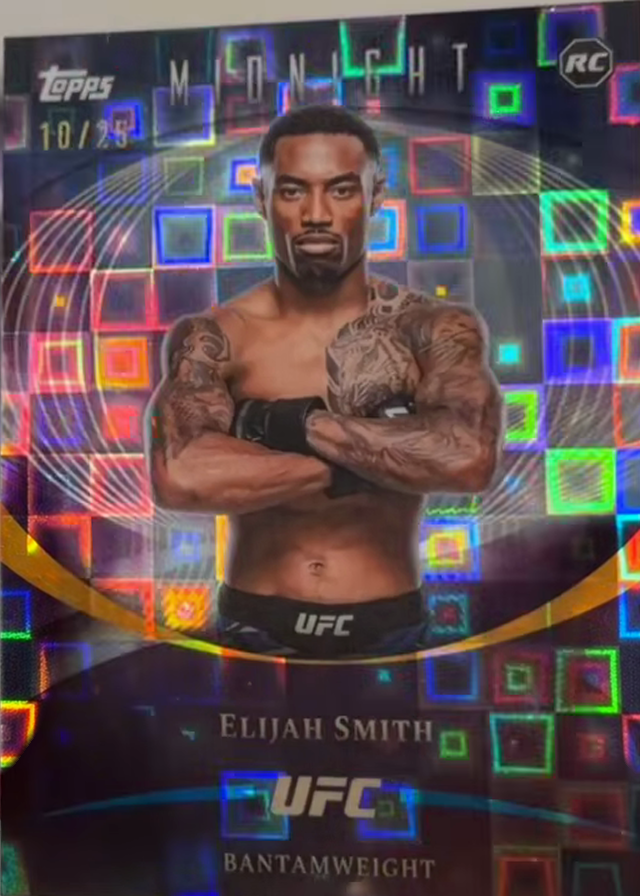 Elijah Smith 2026 Topps Midnight UFC Base #87 Zodiac
