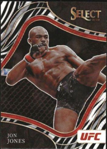 Jon Jones 2022 Panini Select UFC Octagonside #259 Zebra