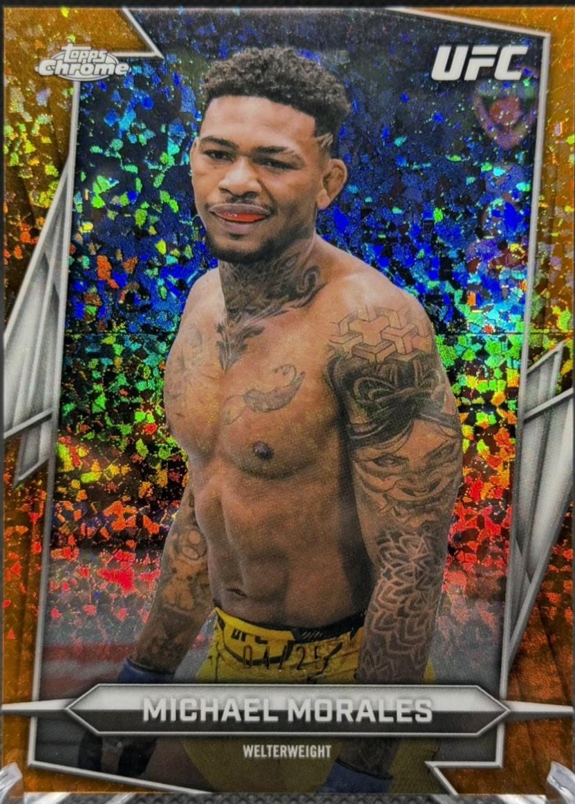Michael Morales 2026 Topps Chrome UFC Base #67 Prism Refractor