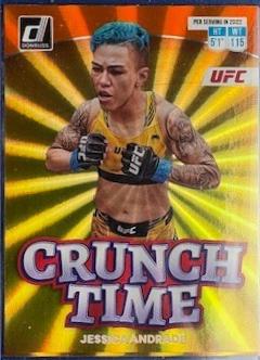 Jessica Andrade 2023 Panini Donruss UFC Crunch Time #20 Orange Laser