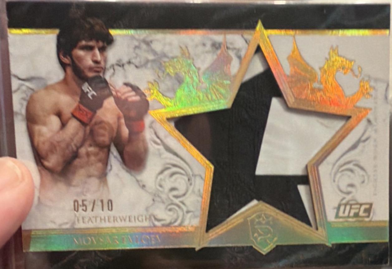 Movsar Evloev 2025 Topps Royalty UFC Star Relics #SR-ME Gold