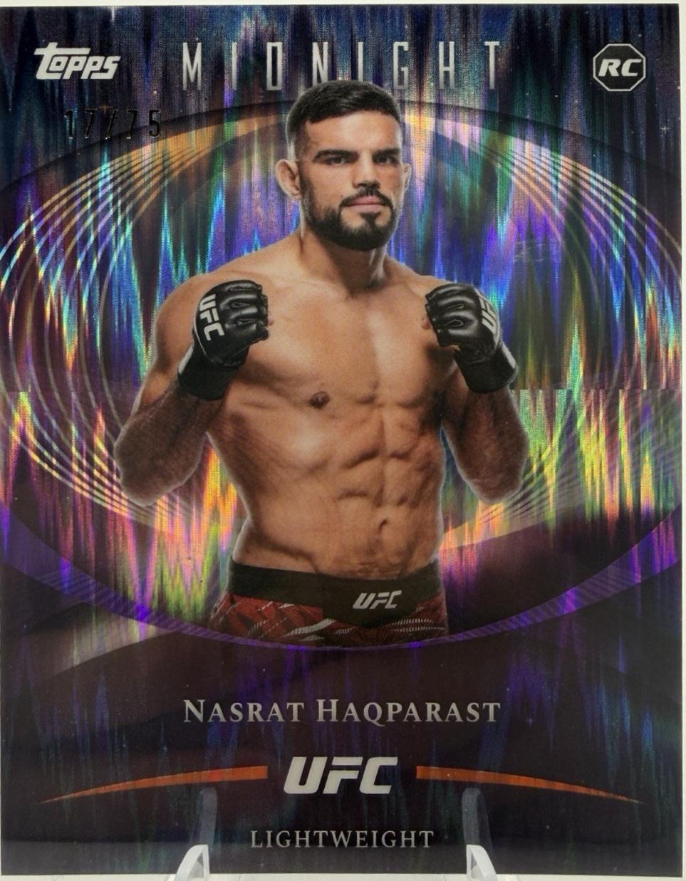 Nasrat Haqparast 2026 Topps Midnight UFC Base #93 Dusk