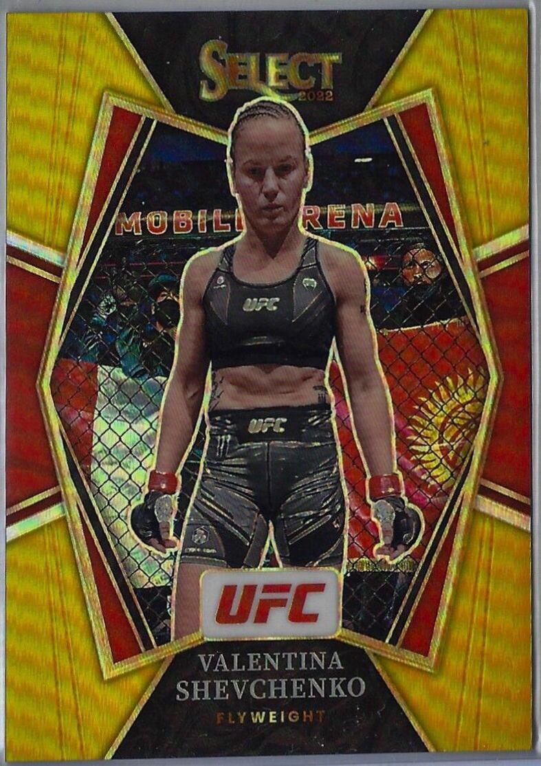 Valentina Shevchenko 2022 Panini Select UFC Premier Level #163 Gold