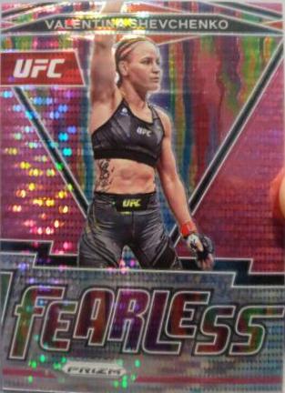 Valentina Shevchenko 2022 Panini Prizm UFC Fearless #10 Pink Pulsar