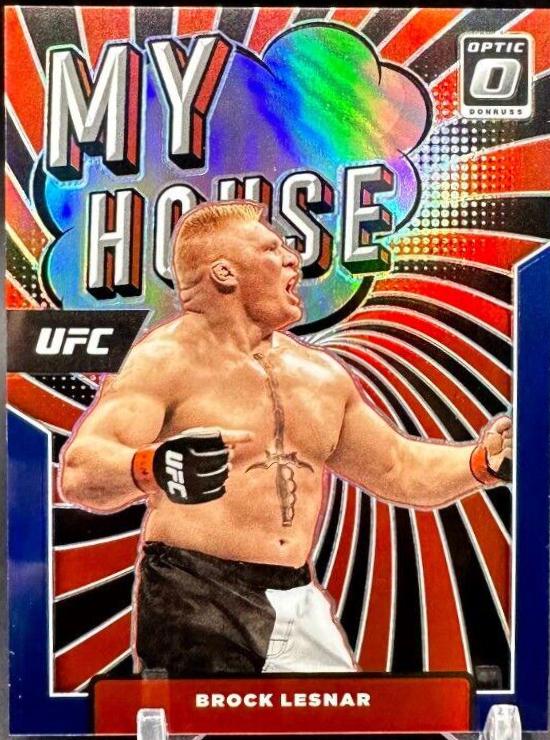 Brock Lesnar 2022 Panini Donruss Optic UFC My House #21 Blue