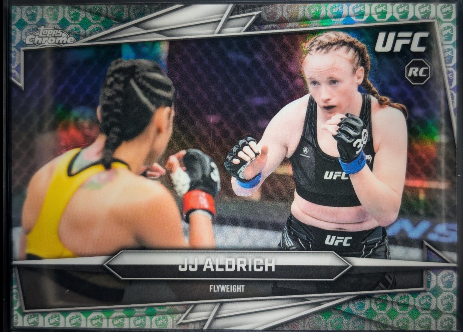 JJ Aldrich 2026 Topps Chrome UFC Base #29 UFC Glove Refractor