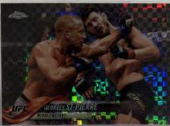 Georges St-Pierre 2018 Topps Chrome UFC Base #90 Xfractor