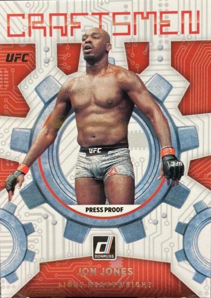 Jon Jones 2022 Panini Donruss UFC Craftsmen #15 Press Proof
