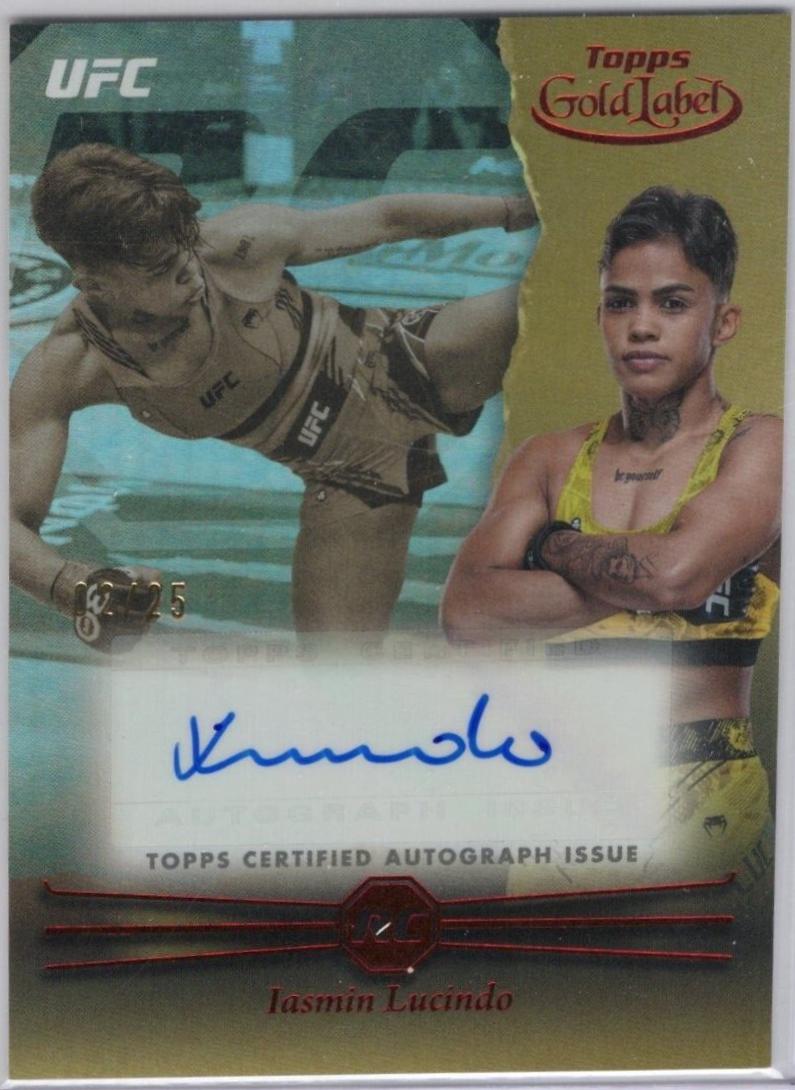 Iasmin Lucindo 2024 Topps Gold Label UFC Rookie Autographs #RCA-IAL Red