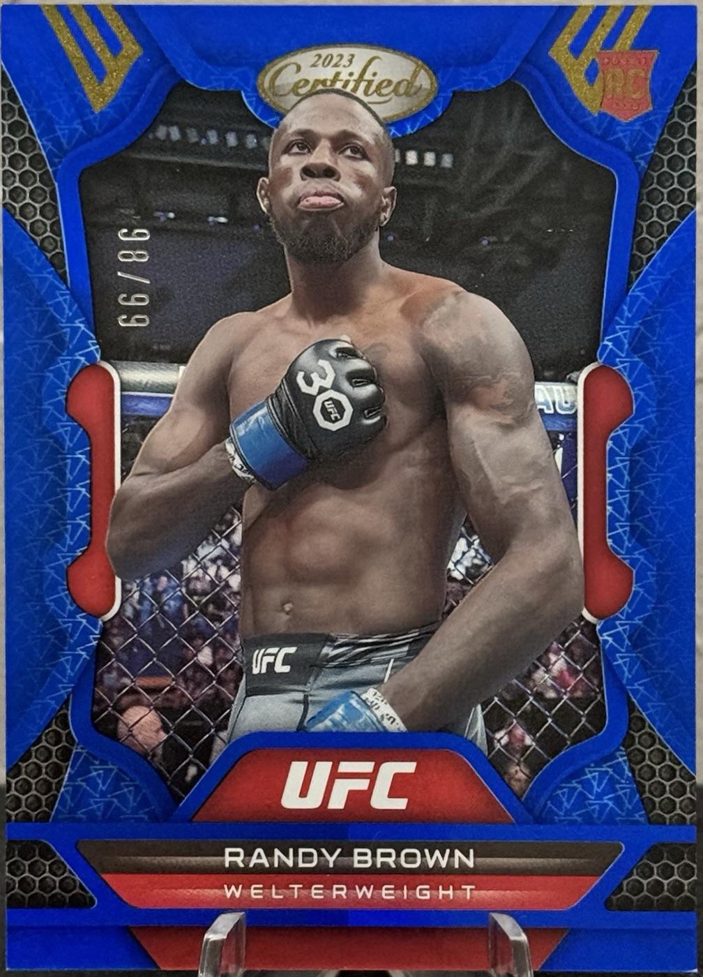 Randy Brown 2023 Panini Chronicles UFC Base Certified #228 Blue