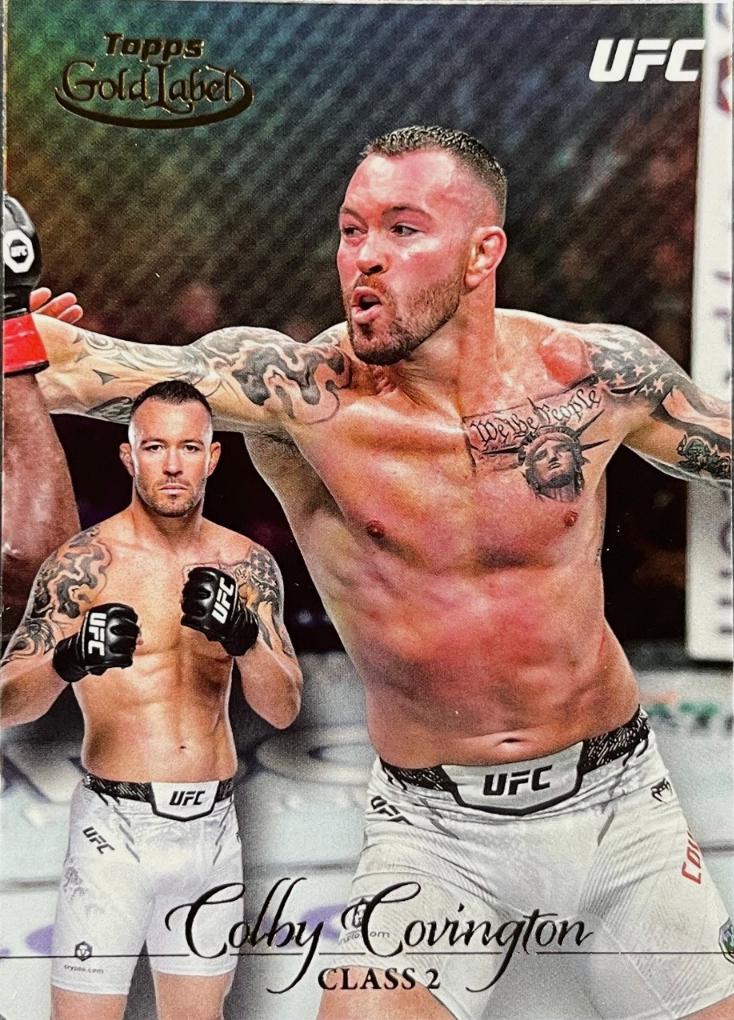 Colby Covington 2024 Topps Gold Label UFC Base Class II #88 Green