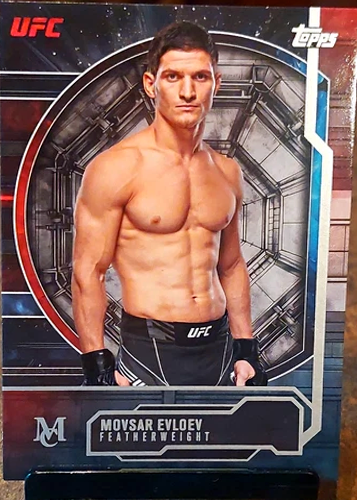Movsar Evloev 2026 Topps Knockout UFC Museum Collection #MC-68 Platinum