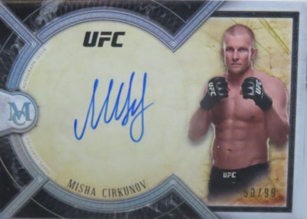 Misha Cirkunov 2018 Topps UFC Museum Collection Museum Autographs #MA-MCI Ruby
