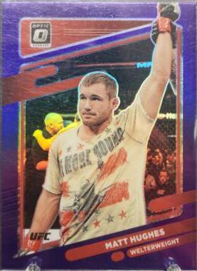 Matt Hughes 2022 Panini Donruss Optic UFC Base #47 Purple