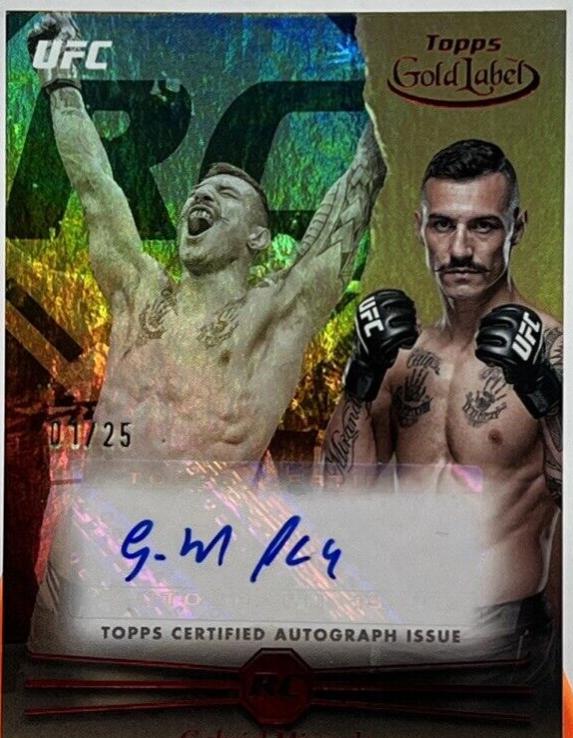 Gabriel Miranda 2024 Topps Gold Label UFC Rookie Autographs #RCA-GAM Red