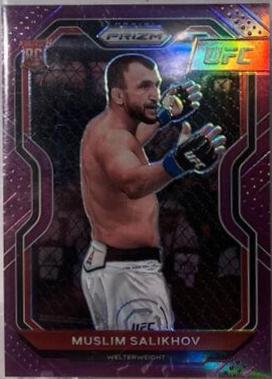Muslim Salikhov 2021 Panini Prizm UFC Base #29 Purple