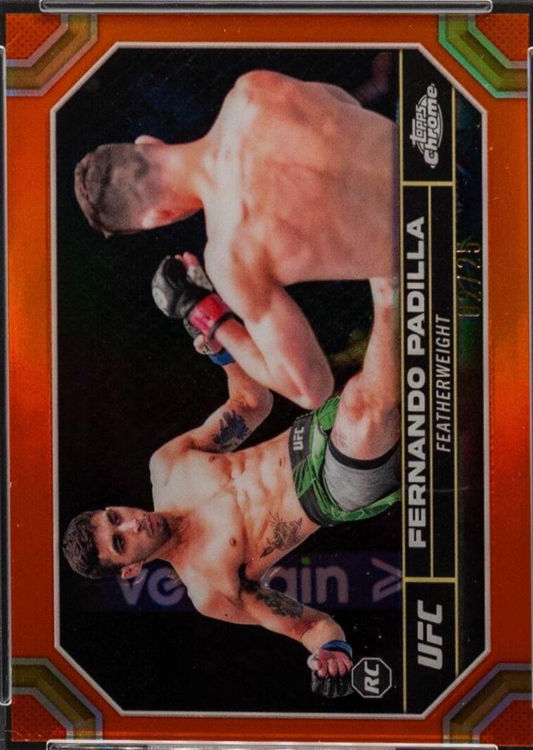 Fernando Padilla 2024 Topps Chrome UFC Base #35 Orange Refractor
