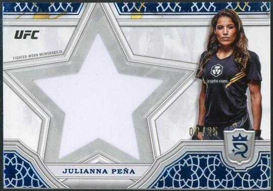 Julianna Peña 2024 Topps Royalty UFC Star Relics #SRR-34 Blue