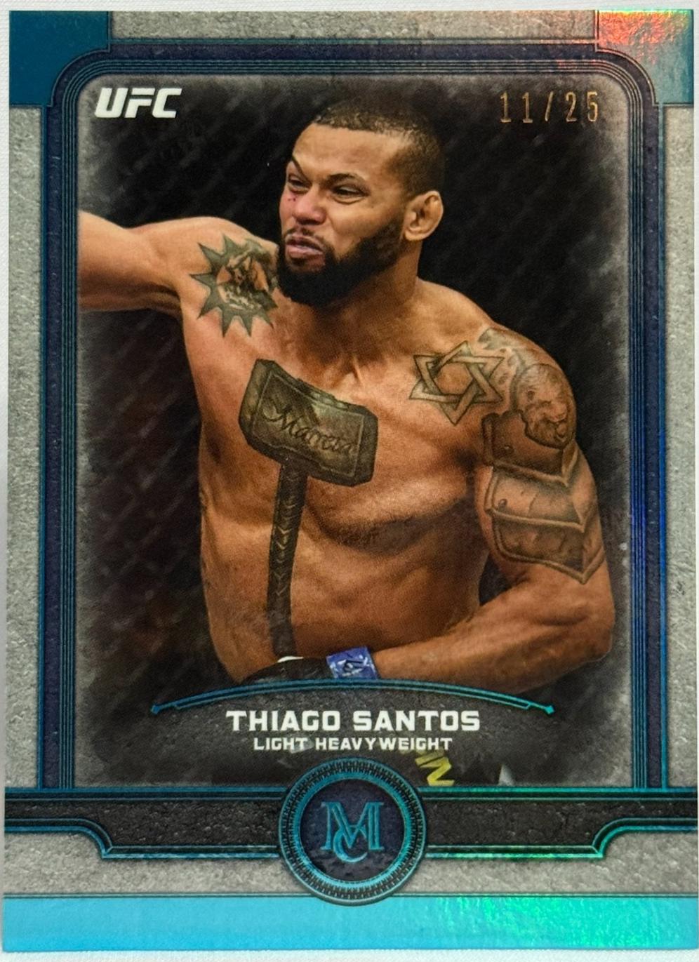Thiago Santos 2019 Topps UFC Museum Collection Base #39 Copper