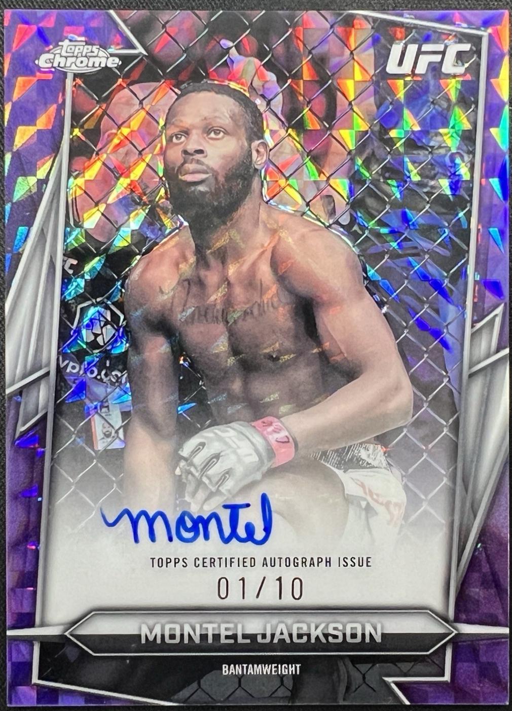 Montel Jackson 2026 Topps Chrome UFC Base Autographs #BAV-MJ Superfractor