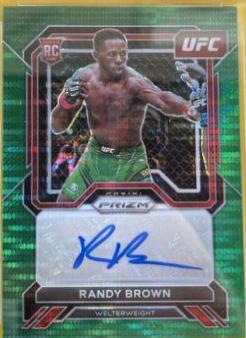 Randy Brown 2023 Panini Prizm UFC Base #106 Green Pulsar