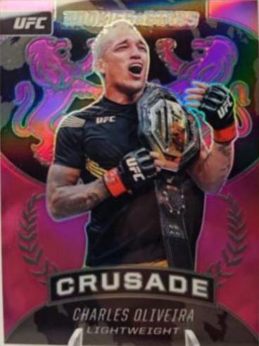 Charles Oliveira 2021 Panini Chronicles UFC Base Crusade #223 Pink