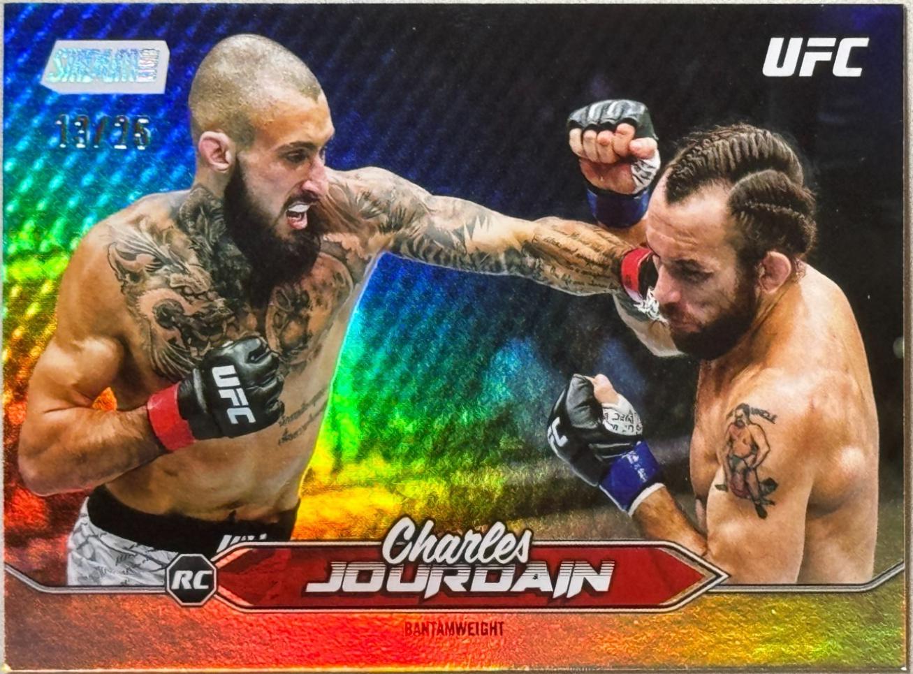 Charles Jourdain 2025 Topps Stadium Club UFC Base #136 Rainbow