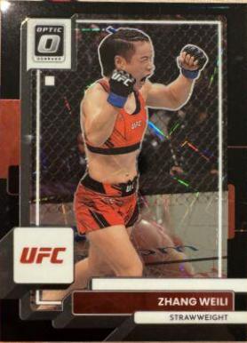 Zhang Weili 2023 Panini Donruss Optic UFC Base #87 Black Velocity