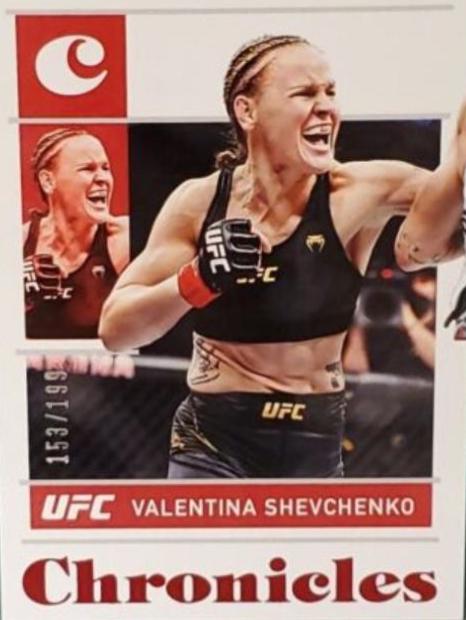 Valentina Shevchenko 2022 Panini Chronicles UFC Base Chronicles #42 Red