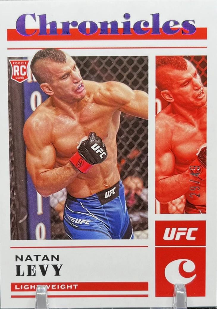 Natan Levy 2023 Panini Chronicles UFC Base Chronicles #92 Purple