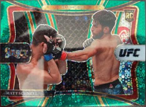 Matt Schnell 2021 Panini Select UFC Premier Level #148 Green Disco