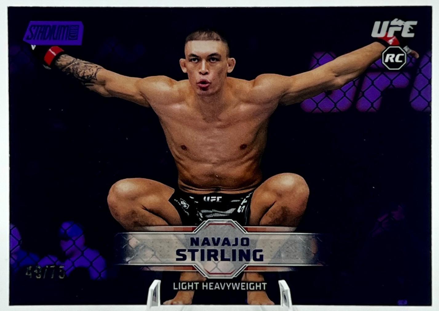 Navajo Stirling 2026 Topps Stadium Club UFC Base #187 Purple