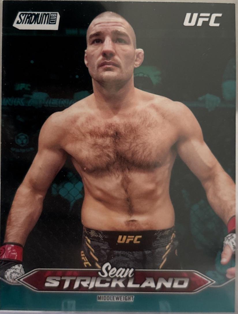 Sean Strickland 2025 Topps Stadium Club UFC Base #82 Teal