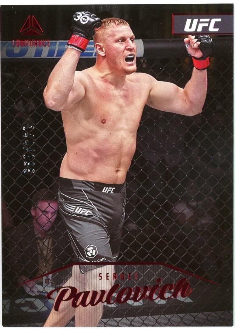 Sergei Pavlovich 2023 Panini Chronicles UFC Base Luminance #152 Red