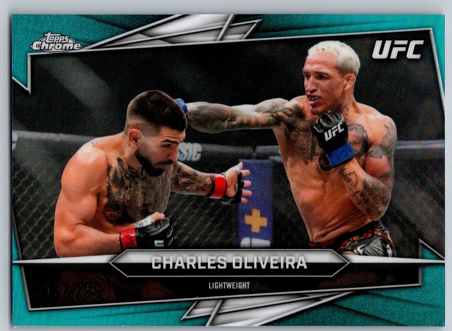 Charles Oliveira 2026 Topps Chrome UFC Base #150 Teal Refractor