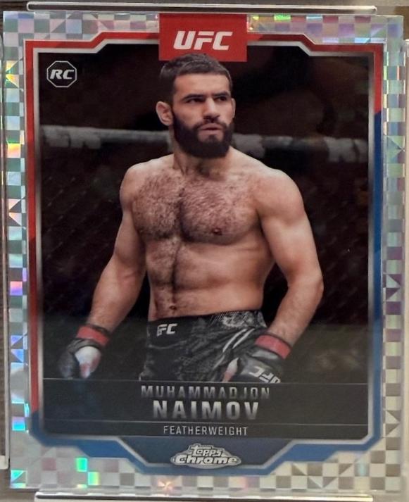 Muhammadjon Naimov 2025 Topps Chrome UFC Base #45 X-Fractor