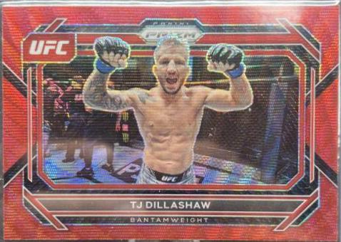 TJ Dillashaw 2023 Panini Prizm UFC Base #3 Ruby Wave