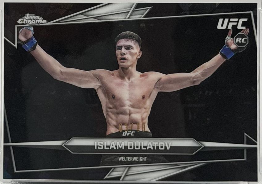 Islam Dulatov 2026 Topps Chrome UFC Base #24 Black Refractor