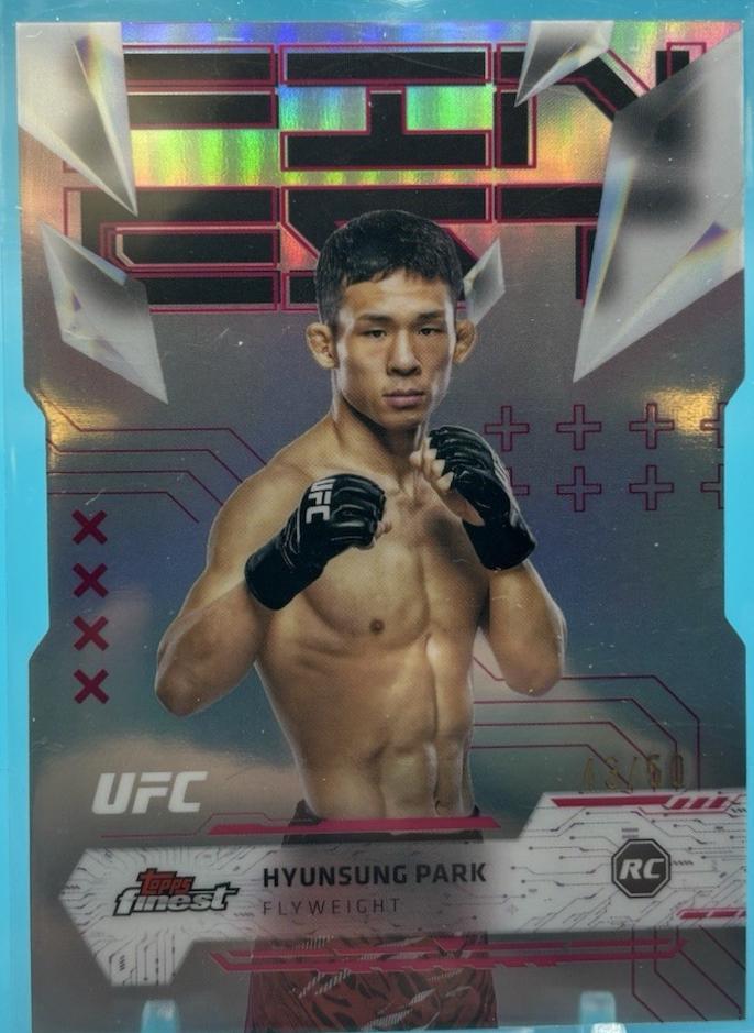 Hyunsung Park 2025 Topps Finest UFC Base Uncommon #181 Die-Cut Refractor