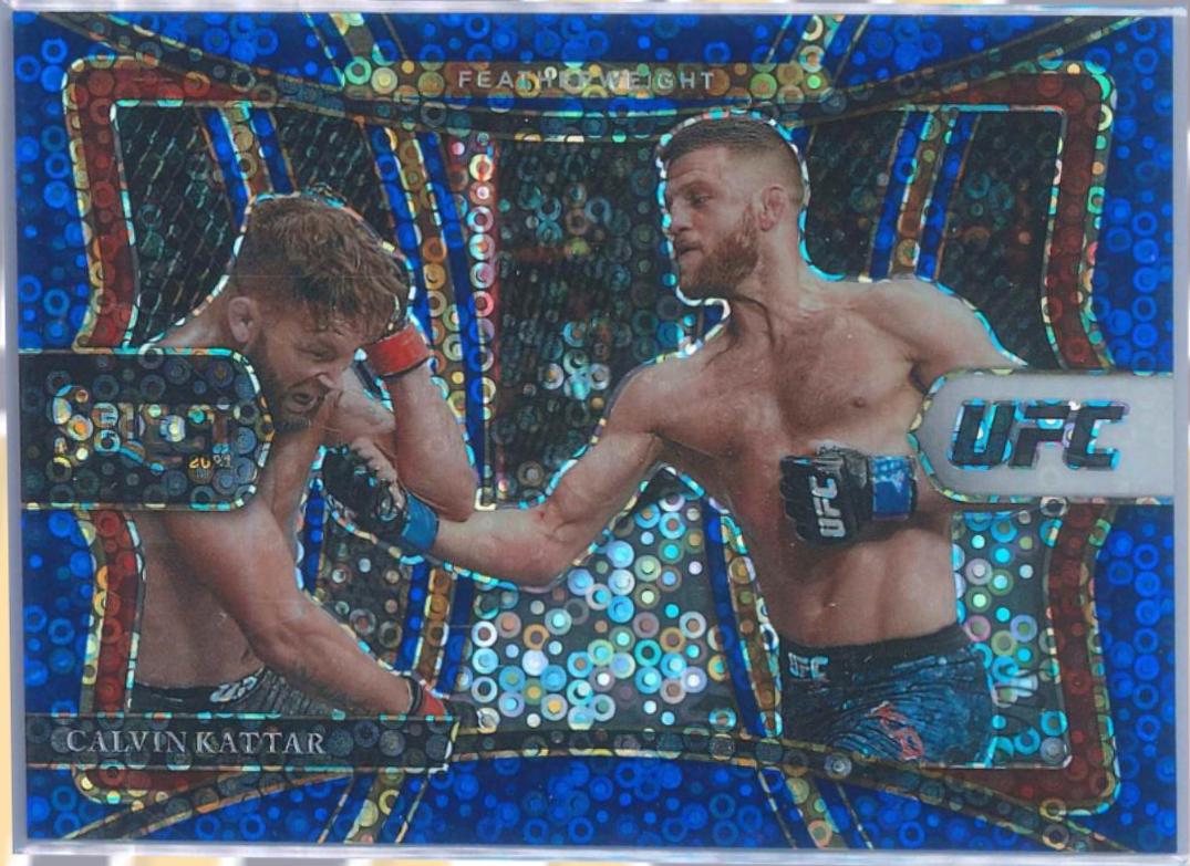 Calvin Kattar 2021 Panini Select UFC Premier Level #179 Blue Disco
