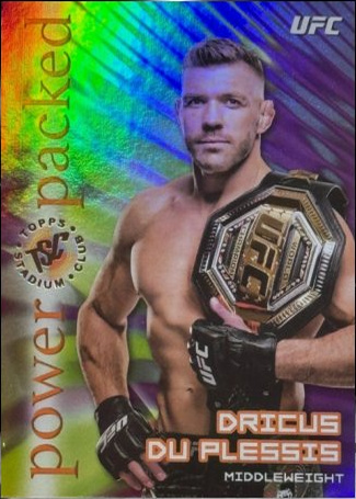 Dricus Du Plessis 2025 Topps Stadium Club UFC Power Packed #PD-1 Red