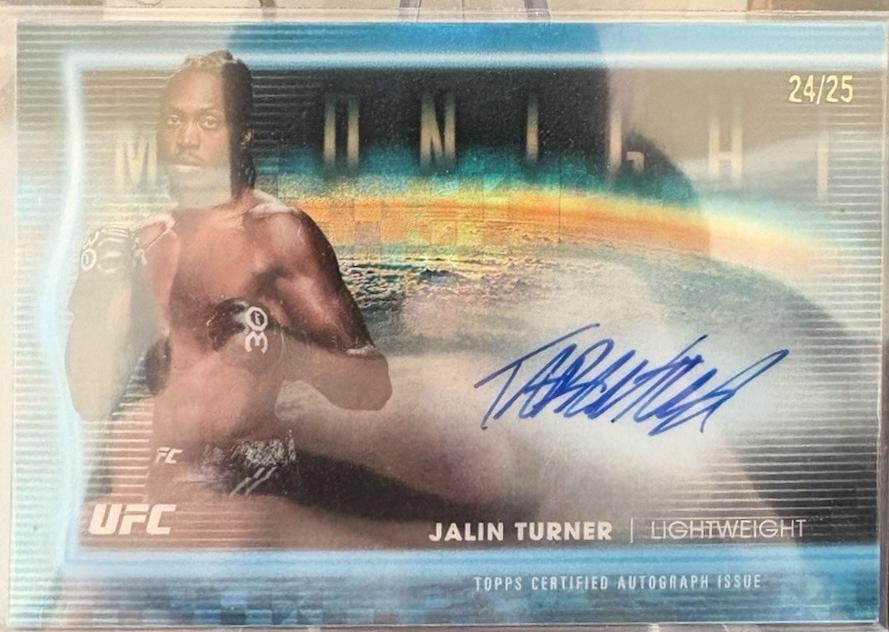 Jalin Turner 2025 Topps Midnight UFC Horizon Signatures #HNS-JT Moonrise