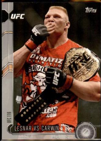 Brock Lesnar / Shane Carwin 2015 Topps UFC Chronicles Base #103 Silver