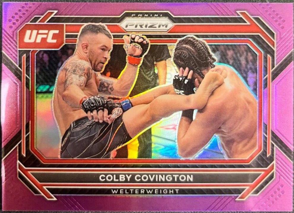Colby Covington 2023 Panini Prizm UFC Base #30 Purple